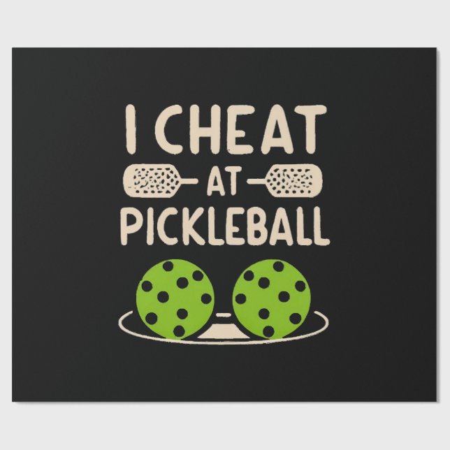 Pickleball Roligt Presentpapper (Platt)