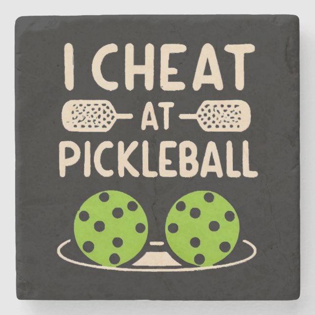 Pickleball Roligt Stenunderlägg (Framsidan)