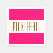 PICKLEBALL-Rosa Vit Rand