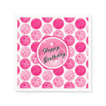 Pickleball Rosa & White Picklebollar Personlig