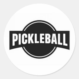 Pickleball runda klistermärken