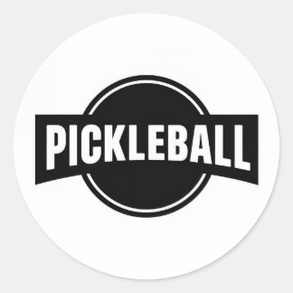 Pickleball runda klistermärken