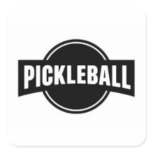 Pickleball runda klistermärken
