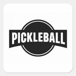 Pickleball runda klistermärken