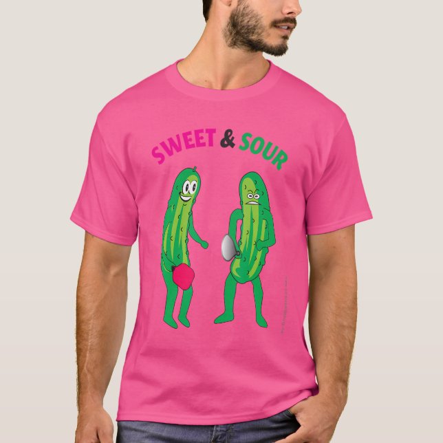 Pickleball s Sweet And Sour T Shirt (Framsida)
