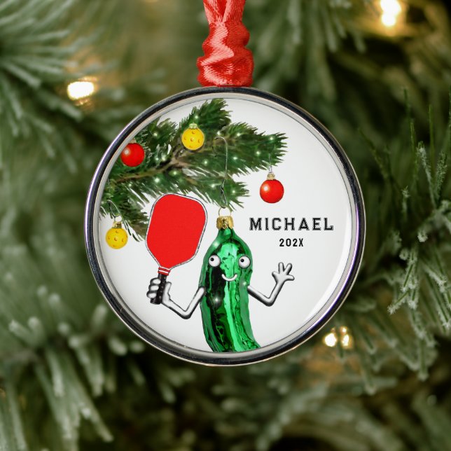 Pickleball-samlarobjekt Julgransprydnad Metall (Träd)
