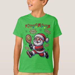 Pickleball Santa Claus Christmas T Shirt