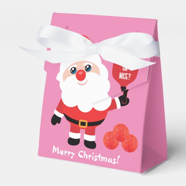 Pickleball 🎅 Santa tält favoritbox Presentaskar (Framsidan Sidan)