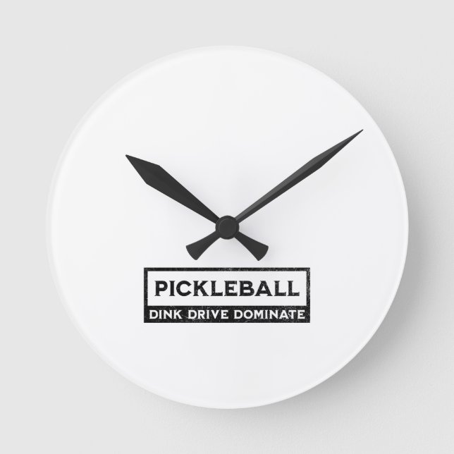 Pickleball Sayed-Vintage Rund Klocka (Framsida)