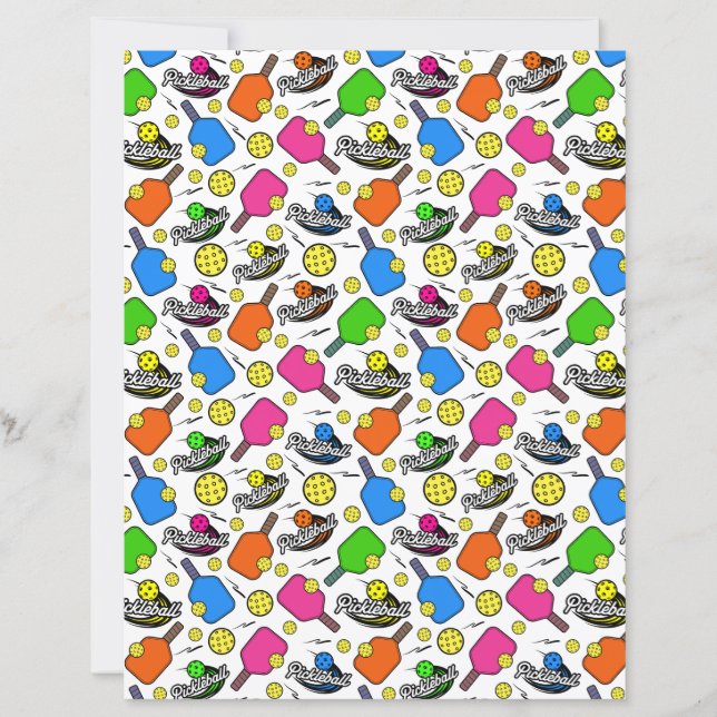 Pickleball Scrapbook Papper (Framsida)