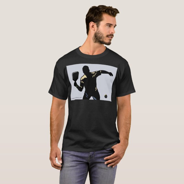 PICKLEBALL SILHOUETTE DINK T SHIRT (Hel framsida)