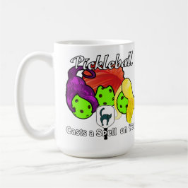 Pickleball Sister Witches Halloween Kaffemugg