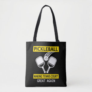 Pickleball Skapar Tennis Court Underbar igen Tygkasse