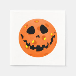 Pickleball Skeleton Jack-o'-Lantern Halloween Pappersservett