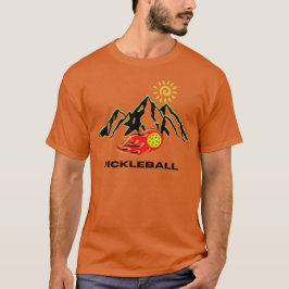 Pickleball-skjortor flammar sol t shirt