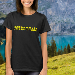 Pickleball Slogan lustig gult T Shirt