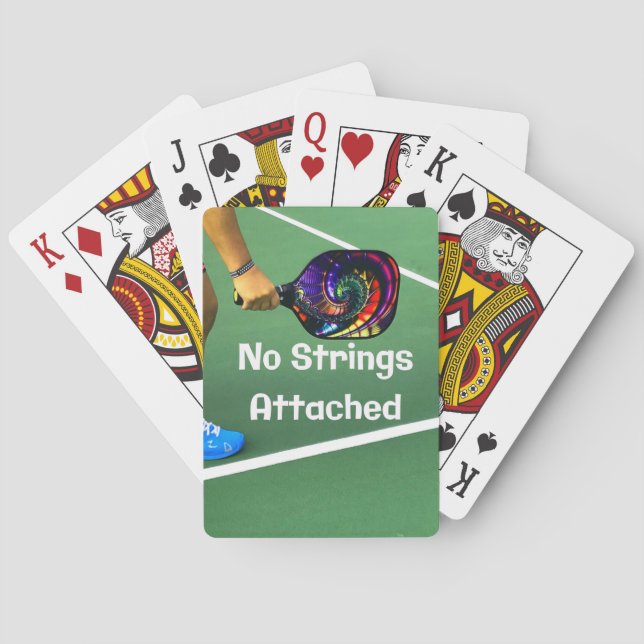 Pickleball-snåla inga strängar anslutna casinokort (Baksidan)