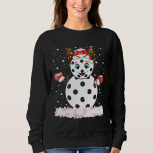 Pickleball Snögubbe jul-vintersportspel T Shirt