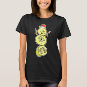 Pickleball Snögubbe Sports Idrottsman Paddle Racqu T Shirt
