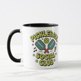 Pickleball Social Club Retro Design for players Mugg