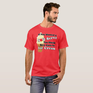 Pickleball Soft ? Gå till Ice Cream istället T Shirt