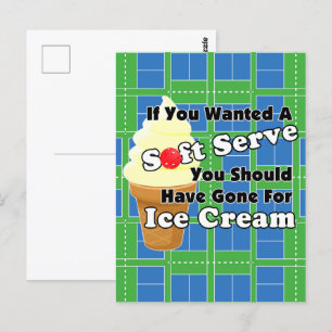 Pickleball Soft ? Gå till Ice Cream istället Vykort