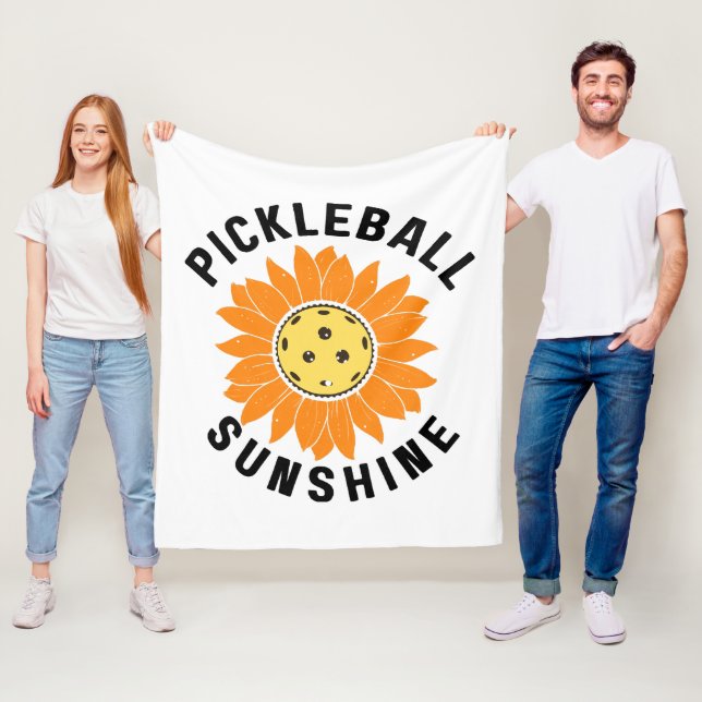 Pickleball solsken fleecefilt (På plats)