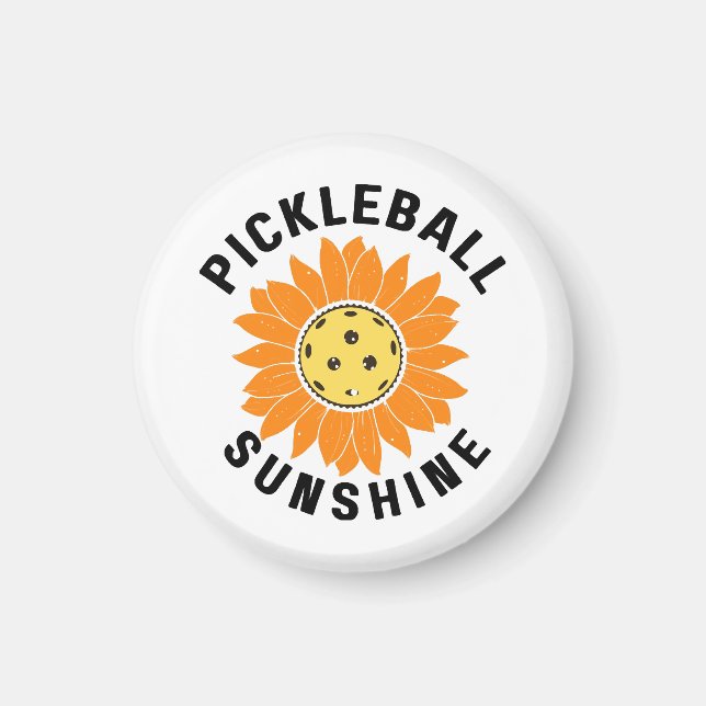 Pickleball solsken magnet (Framsidan)