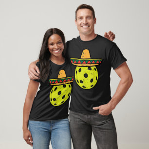 Pickleball Sombrero Cinco De Mayo Fiesta Sport Mex T Shirt