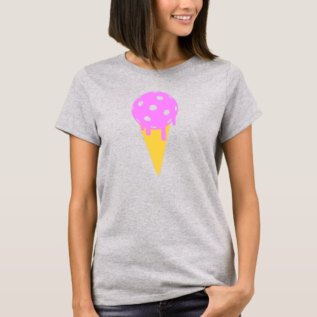 PickleBall Sommariskräm Cone Women's Tanktop Tee Shirt (Framsida)