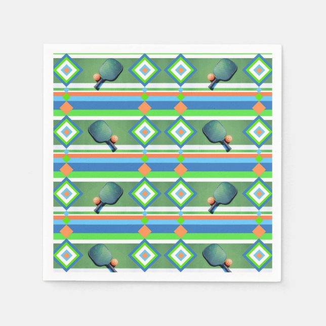 Pickleball sommarpickleball Party Potluck Cookout Pappersservett (Framsidan)