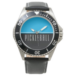 PICKLEBALL-söt Himlar Blue Black Färg Armbandsur