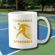 Pickleball Speedball-spelare med hastighet