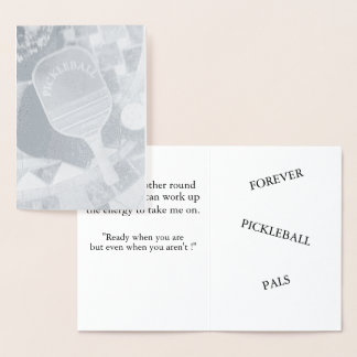 "Pickleball-spel inbjudan" (5" x 7") Folie Folierat Kort