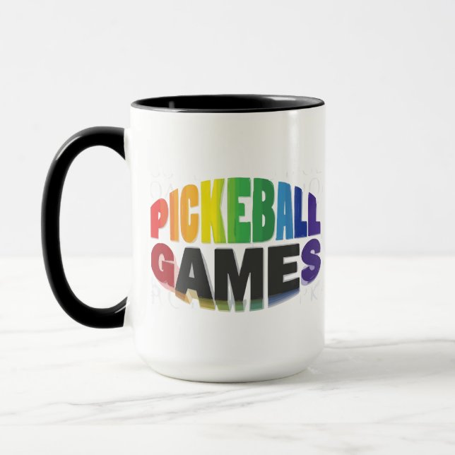 Pickleball-spel mugg. mugg (Vänster)