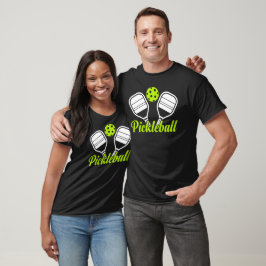 Pickleball-spel paddlar t shirt