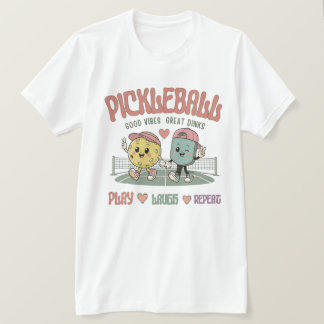 Pickleball Spela Skratta Upprepa | Söt Kawaii Pick T Shirt