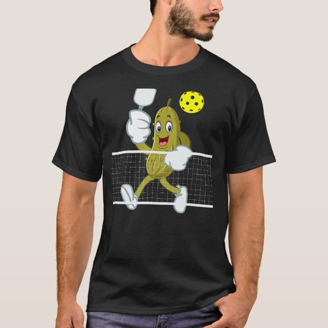 PICKLEBALL spelar Pickleball BIG DILL Team Pickle T Shirt (Framsida)