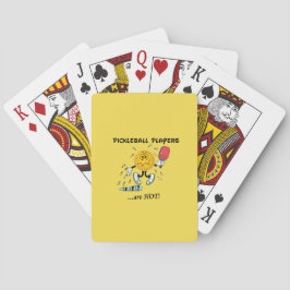 Pickleball spelare är hoade kort casinokort