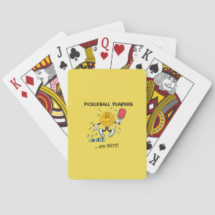 Pickleball spelare är hoade kort casinokort