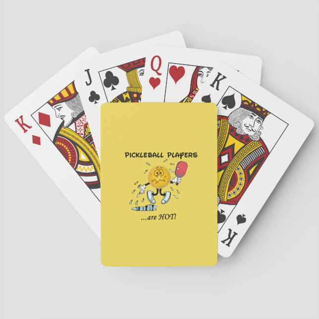 Pickleball spelare är hoade kort casinokort (Baksidan)