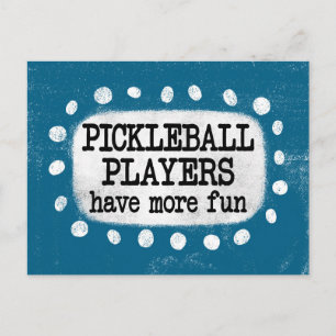 Pickleball-spelare har fler vykort för Roligt