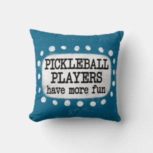 Pickleball-spelare har mer Roligt Dekorativ kudde