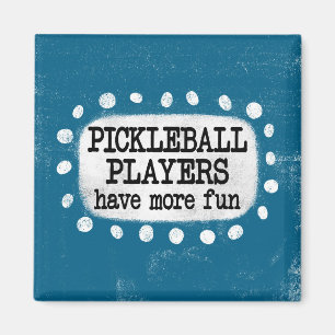 Pickleball-spelare har mer Roligt Magnet