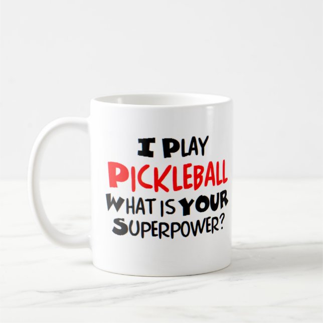 pickleball-spelare kaffemugg (Vänster)
