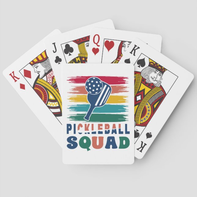 Pickleball-spelare presentidé casinokort (Baksidan)