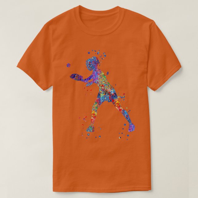 Pickleball-spelare T Shirt (Design framsida)