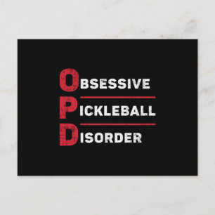 Pickleball-spelare Vykort