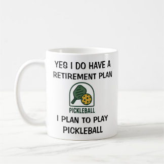 Pickleball-spelaren mugg pension mugg-gåva