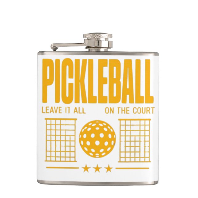 Pickleball Spirit - Lämna allt på domstolen Fickplunta (Framsidan)
